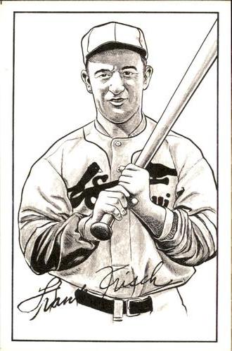 1973 TCMA Autographs and Drawings Postcards #6 Frank Frisch Front