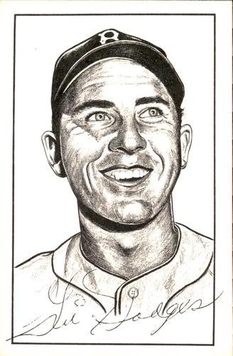 1973 TCMA Autographs and Drawings Postcards #11 Gil Hodges Front