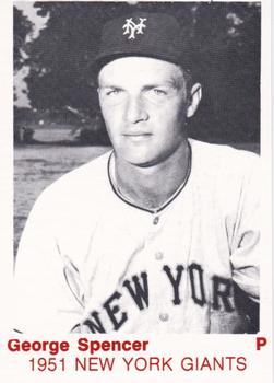 1975 TCMA 1951 New York Giants (Red Names) #NNO George Spencer Front