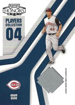 2004 Playoff Honors - Players Collection Jersey Blue #PC-2 Adam Dunn Front