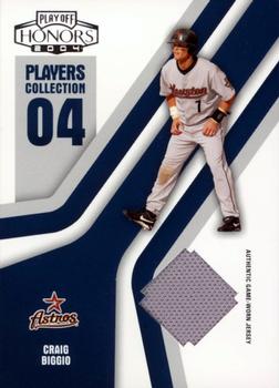 2004 Playoff Honors - Players Collection Jersey Blue #PC-19 Craig Biggio Front