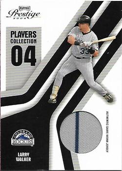 2004 Playoff Honors - Players Collection Jersey Blue #PC-51 Larry Walker Front