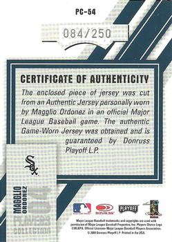 2004 Playoff Honors - Players Collection Jersey Blue #PC-54 Magglio Ordonez Back
