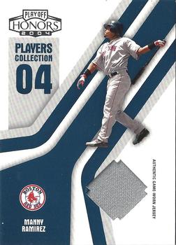 2004 Playoff Honors - Players Collection Jersey Blue #PC-55 Manny Ramirez Front