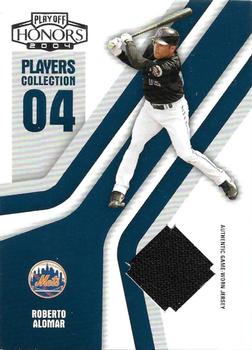 2004 Playoff Honors - Players Collection Jersey Blue #PC-78 Roberto Alomar Front