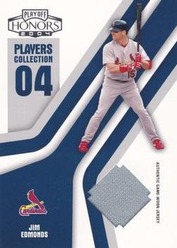 2004 Playoff Honors - Players Collection Jersey Blue #PC-40 Jim Edmonds Front