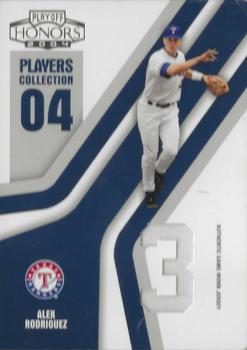 2004 Playoff Honors - Players Collection Jersey Blue Number #PC-7 Alex Rodriguez Front