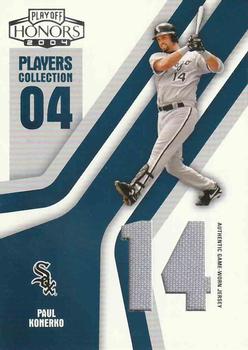 2004 Playoff Honors - Players Collection Jersey Blue Number #PC-67 Paul Konerko Front