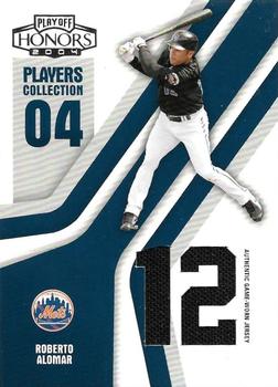 2004 Playoff Honors - Players Collection Jersey Blue Number #PC-78 Roberto Alomar Front