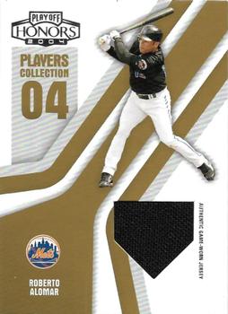 2004 Playoff Honors - Players Collection Jersey Gold #PC-78 Roberto Alomar Front