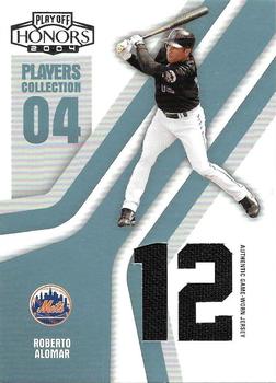 2004 Playoff Honors - Players Collection Jersey Platinum Number #PC-78 Roberto Alomar Front