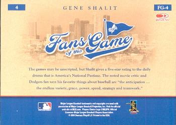 2004 Donruss World Series - Fans of the Game #FG-4 Gene Shalit Back