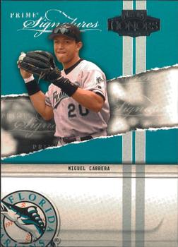 2004 Playoff Honors - Prime Signatures #PS-6 Miguel Cabrera Front