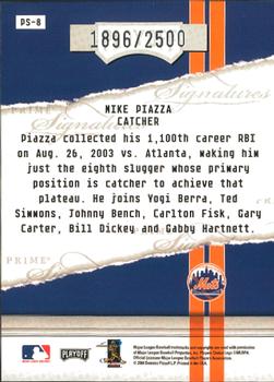2004 Playoff Honors - Prime Signatures #PS-8 Mike Piazza Back