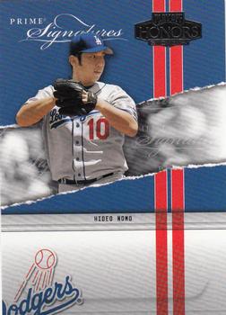 2004 Playoff Honors - Prime Signatures #PS-15 Hideo Nomo Front
