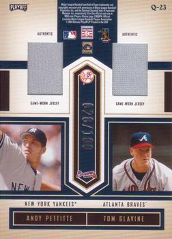 2004 Playoff Honors - Quad Material #Q-23 Steve Carlton / Tom Glavine / Barry Zito / Andy Pettitte Back