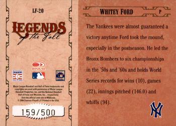 2004 Donruss World Series - Legends of the Fall #LF-20 Whitey Ford Back
