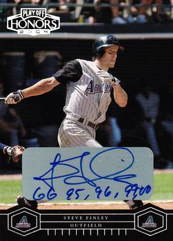 2004 Playoff Honors - Signature Silver #14 Steve Finley Front