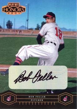 2004 Playoff Honors - Signature Silver #63 Bob Feller Front