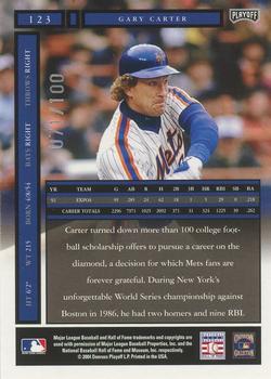 2004 Playoff Honors - Signature Silver #123 Gary Carter Back