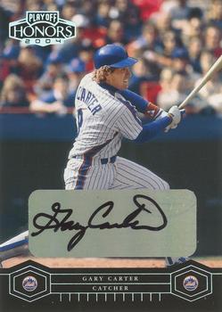2004 Playoff Honors - Signature Silver #123 Gary Carter Front