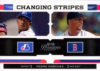 2004 Playoff Prestige - Changing Stripes #CS-20 Pedro Martinez  Front