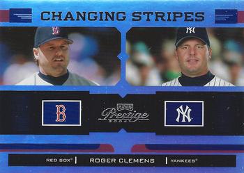 2004 Playoff Prestige - Changing Stripes Holo-Foil #CS-24 Roger Clemens Front