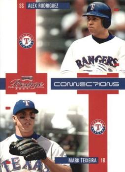 2004 Playoff Prestige - Connections #C-6 Alex Rodriguez / Mark Teixeira Front
