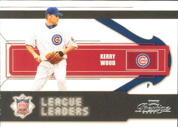2004 Playoff Prestige - League Leaders Single #LL-7 Kerry Wood Front