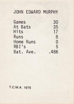 1975 TCMA 1919 Chicago White Sox #NNO Eddie Murphy Back