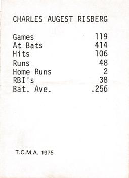 1975 TCMA 1919 Chicago White Sox #NNO Swede Risberg Back
