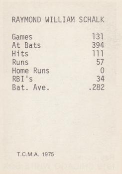 1975 TCMA 1919 Chicago White Sox #NNO Ray Schalk Back
