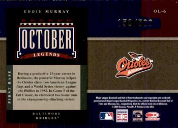 2004 Donruss World Series - October Legends #OL-6 Eddie Murray Back