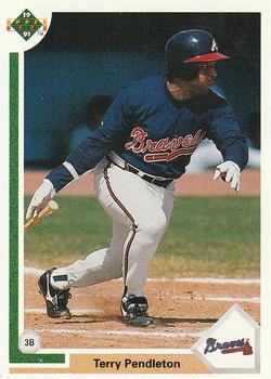 1991 Upper Deck #708 Terry Pendleton Front