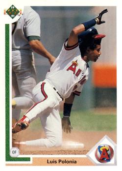 1991 Upper Deck #187 Luis Polonia Front