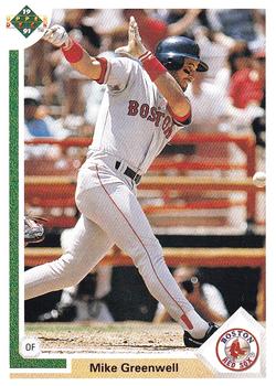 1991 Upper Deck #165 Mike Greenwell Front