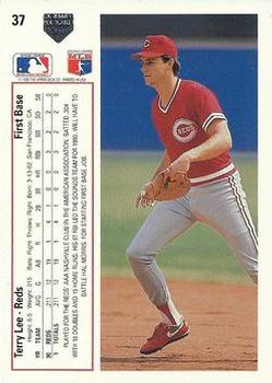 1991 Upper Deck #37 Terry Lee Back