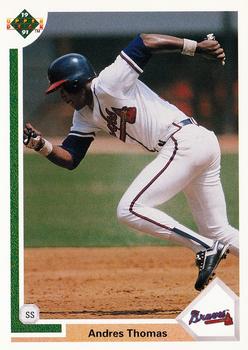 1991 Upper Deck #384 Andres Thomas Front