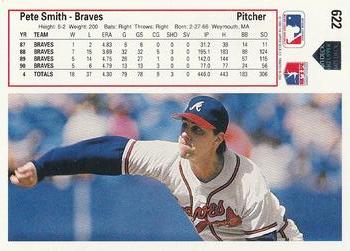 1991 Upper Deck #622 Pete Smith Back