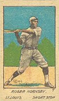 1920 W516-1 #7 Rogers Hornsby Front