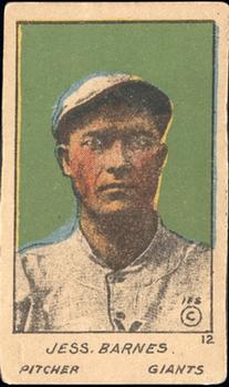 1920 W516-1 #12 Jesse Barnes Front