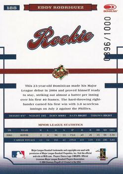 2004 Donruss World Series #188 Eddy Rodriguez Back