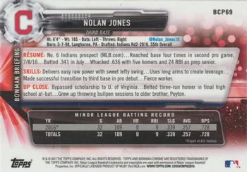 2017 Bowman - Chrome Prospects Mojo #BCP69 Nolan Jones Back
