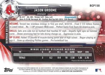 2017 Bowman - Chrome Prospects Mojo #BCP150 Jason Groome Back
