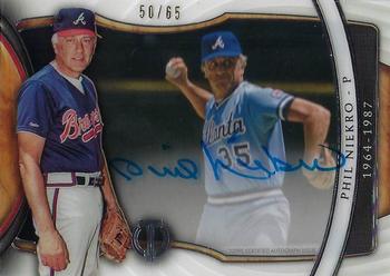 2018 Topps Tribute - Generations of Excellence Autographs #GOE-PN Phil Niekro Front