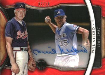 2018 Topps Tribute - Generations of Excellence Autographs Red #GOE-PN Phil Niekro Front