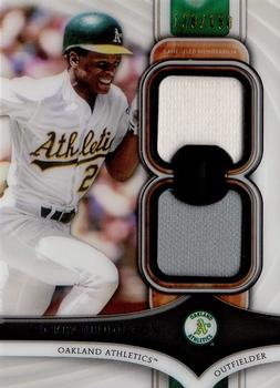 2018 Topps Tribute - Dual Relics #DR-RH Rickey Henderson Front