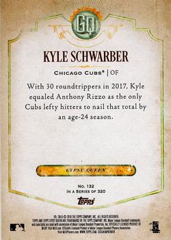 2018 Topps Gypsy Queen - Missing Black Plate #132 Kyle Schwarber Back