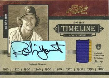 2004 Playoff Prime Cuts - Timeline Material Signature Prime #21 Robin Yount Front