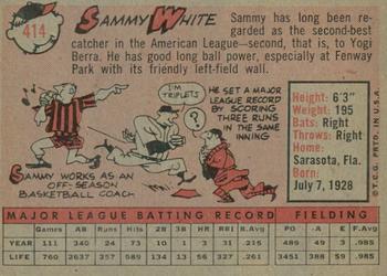 2014 Topps - 75th Anniversary Buybacks 1958 #414 Sammy White Back